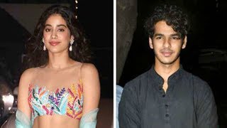 Janhvi Kapoor spotted at Ishaan Khatters residence [upl. by Teillo]