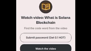 What is Solana BlockchainHOT Wallet Secret Video CodeHotwallet​ [upl. by Butch]