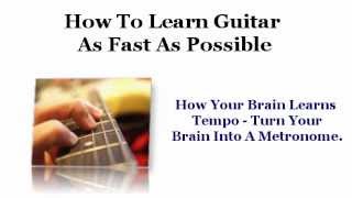 Tempo Guitar Lessons For Beginners  How Your Mind Keeps Tempo This Way Playing Guitar [upl. by Ntsyrk]