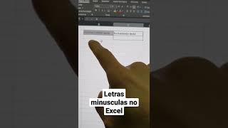 Letras minúsculas no Excel [upl. by Dabney]