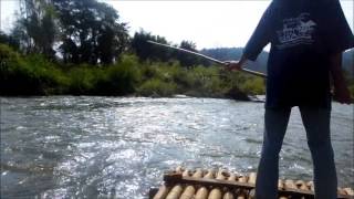 Rafting on a river near Chiang Mai Thailand [upl. by Iblok]