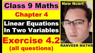 Class 9 Maths  Ex42 Chapter 4 Linear Equations in Two Variables  NEW NCERT  Ranveer Maths 9 [upl. by Christiansen]