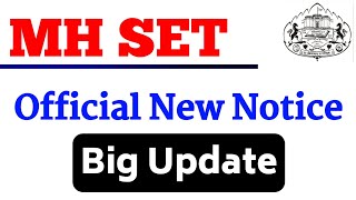 MH SET Exam Big Update  सेट परीक्षा 2024  New Update M SET [upl. by Symer54]