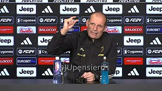 Conferenza stampa ALLEGRI pre JuveSalernitana quotTridente con Yildiz Si può fare ma gioca Chiesaquot [upl. by Merriott]