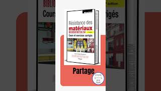 Résistance des matériaux Cours et exercices corrigés pdf Livre BTP [upl. by Patin]