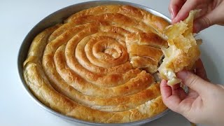 📣YILLARCA BOŞA UĞRAŞMIŞIZ❗️SADECE 8 SEFER AÇARAK KOCA 1 TEPSİ ÇITIR ÇITIR UFALANAN EL AÇMASI BÖREK [upl. by Enia]