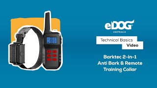 Getting Started with the Barktec 2in1 AntiBark and Remote Training Collar [upl. by Karrah]