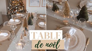 Ma décoration de table de noël  2021 [upl. by Lomaj]