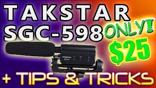 Takstar SGC598 25 Microphone Review  Tips amp Tricks [upl. by Ahsinak225]