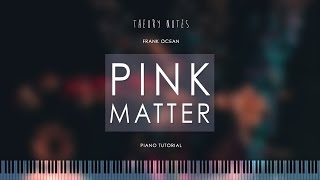 How to Play Frank Ocean  Pink Matter  Theory Notes Piano Tutorial [upl. by Aynnat]