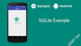 Xamarin Android Tutorial  SQLite [upl. by Tanitansy]