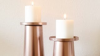 DIY CANDLE HOLDER [upl. by Dnomder196]