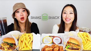 SHAKE SHACK MUKBANG  WHAT WOMEN WANT IN MEN 💑 [upl. by Concettina]