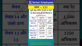 Govt Rules Question Series  151 Govt Employee Dearness Allowance [upl. by Hagar173]