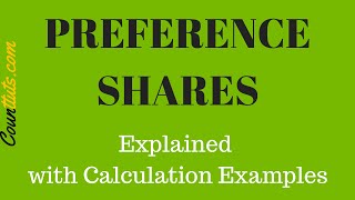 Preference Shares  Cost of preference shares Calculation Examples [upl. by Nyrrek]