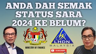 ANDA SUDAH SEMAK STATUS SARA 2024 ATAU BELUM INI YANG TIMBUL [upl. by Hastie]