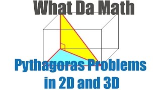 Pythagoras Theorem World Problems  2D and 3D IB Math Studies [upl. by Svetlana]