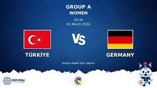 TURKIYE vs GERMANY  Futsal DEAFLYMPICS ERZURUM 2024  Women Group Stage [upl. by Hagai]