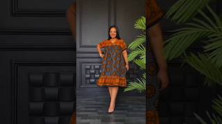 Free Flare Khanga Shift Dress zamakalefashion afrifashion fashion africafashion africanclothing [upl. by Gnilyarg]