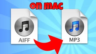 how to convert aiff to mp3 on mac [upl. by Leelahk]