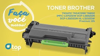 Como fazer a Recarga do Toner Brother TN3472 TN3472BR TN850 TN880 [upl. by Mairb767]