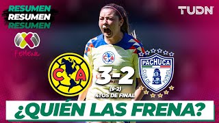 HIGHLIGHTS  América 3 92 2 Pachuca  AP20234tos  Liga Mx Femenil  TUDN [upl. by Seilenna228]