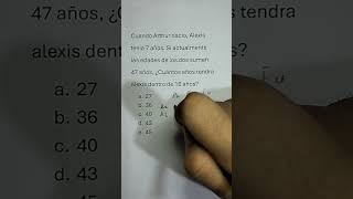 EdadesRazonamiento Matemático matemática maths profejeff matematicas educacion [upl. by Timms]