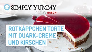 Die beste RotkäppchenTorte Mamas Geheimrezept mit Quarkcreme amp Kirschen 😍🍒  SIMPLY YUMMY Rezepte [upl. by Neumann]