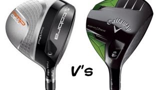 Callaway Golf RAZR Fit Xtreme Vs Cobra AMP Cell 3 Woods [upl. by Eneloj]