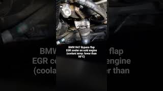 BMW N47 EGR cooler bypass flap working [upl. by Karoly]