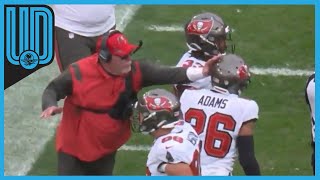 NFL multa al head coach de Tampa Bay por golpear a uno de sus jugadores [upl. by Enitsuga368]