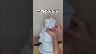 Wafer Paper Frills and Roses waferpapercake waferpaperflowers waferpaper cake diy [upl. by Deana72]