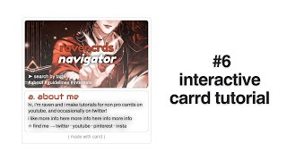 interactive carrd tutorial 6 [upl. by Nelyahs]