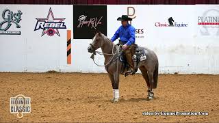 Metallic Boon ridden by Mark A Sigler  2018 Snaffle Bit Futurity Open Hackamore Classic [upl. by Frerichs]