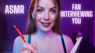 ASMR FLIRTY JOURNALIST INTERVIEWS YOU youre a FAMOUS SINGER [upl. by Penoyer]