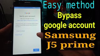 Easy method FRP Bypass Samsung J5 Prime  samsungj5primefrp [upl. by Cromwell631]