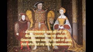 greensleeves henry viii  lyrics [upl. by Dorette54]