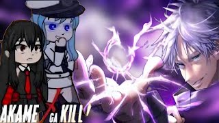 Akame Ga Kill React to as Tatsumi Satoru Gojo  Tiktoks  GC [upl. by Ddal931]