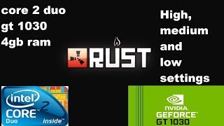 Rust running on core 2 duo e7600 got 1030 4gb ram ssd [upl. by Sitnik]