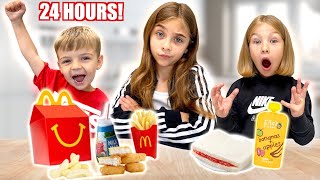 I ATE MY 3 YEAR OLD BROTHERS DIET FOR 24 HOURS [upl. by Vanhook]