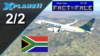 XPlane 11  FSCloud  Kapstadt FACT  Durban FALE 22 GER [upl. by Hertha254]