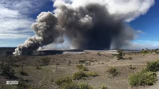 USGS Status Update of Kīlauea Volcano  May 16 2018 [upl. by Lika117]