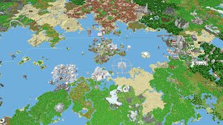 Rendering the entire HermitCraft world at once [upl. by Adleremse]