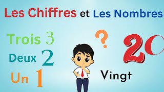 Les Chiffres et les Nombres en francais de 1 à 20 French numbers from 1 to 20 [upl. by Jarvis]