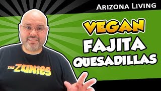 Vegan Recipe Review  The Official Hungry Ft Roberto Martins Vegan Fajita Quesadillas [upl. by Adnot]