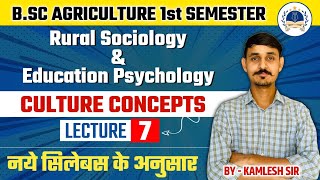 CULTURE CONCEPTS  EXCOM112 BSc AGRICULTURE FIRST SEMESTER CLASSES IN HINDI bscagricultureclass [upl. by Gosney]