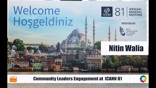 ICANN81 Nitin Walia on Multistakeholder Practice in ICANN community 6 [upl. by Nyrad]