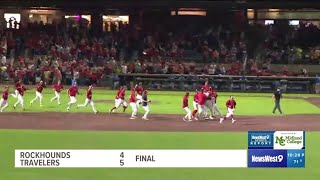 Travelers walk it off in the 9th defeating Rockhounds 54 in title game [upl. by Eidurt]