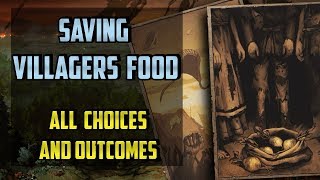 Saving Villagers Food All choices  Thronebreaker the Witcher Tales  Gutted Granaries [upl. by Nogam]