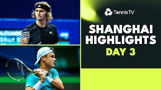 Zverev Faces Safiullin Rune and Ruud Make Shanghai Debuts  Shanghai 2023 Highlights Day 3 [upl. by Aufa]